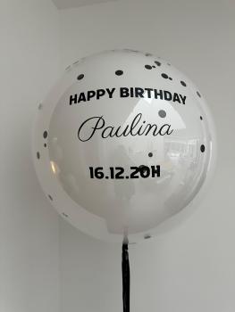 Personalisierter Bubble - Ballon in Ballon - ca. 60cm